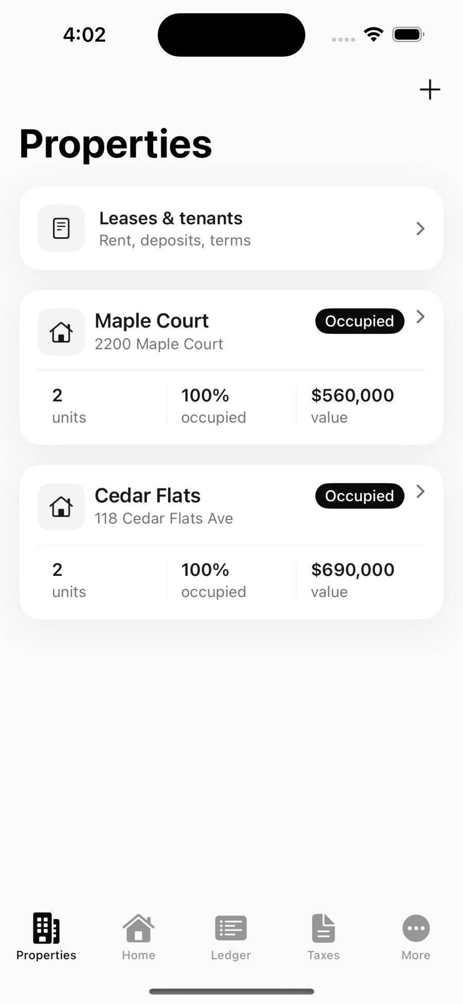 Oberlin24 on iPhone: properties
